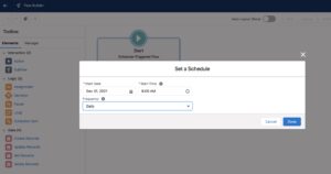 Schedule Flow for auto convert lead