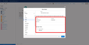 Flow action parameters