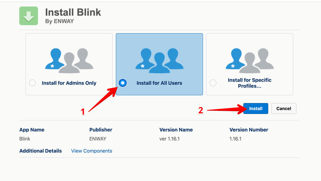 Blink installation for all users