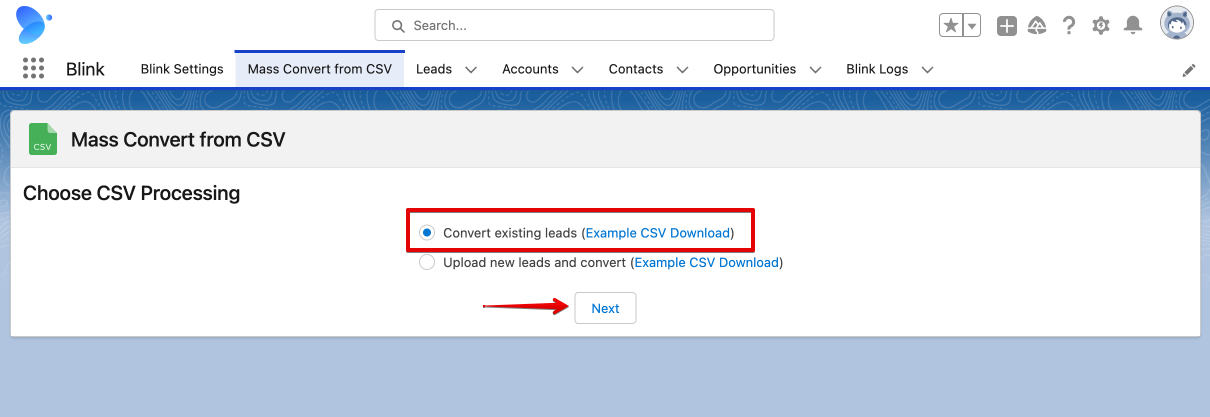 Convert existing leads from CSV